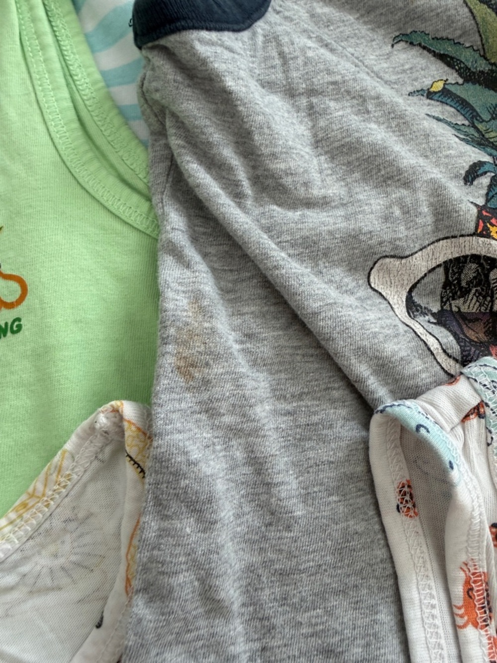 George Grey Tank Top with Colorful Pineapple Graphic - Picture 7 of 7